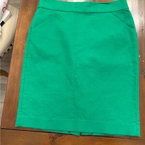 J. Crew Vibrant Green Skirt Sz 6